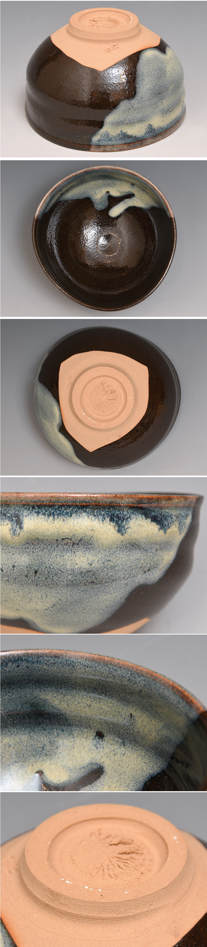 Bibian 比比昂- 三浦竹軒（造）黒釉茶碗共箱共布茶道具認定技術